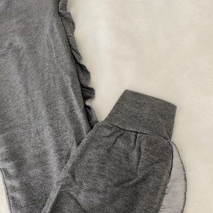 Ruffle side joggers